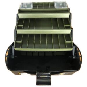 Caja de Pesca Profesional con Charolas Desplegables  50.8 x 26.6 x 26.3 cm.  2237B (6185TB)