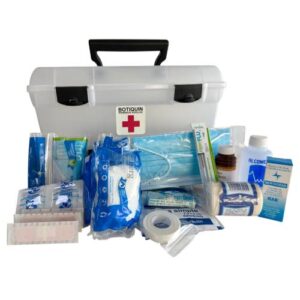 Botiquín con Charola EQUIPADO 31 x 13.7 x 14.5 cm | Kit de Primeros Auxilios Portátil BO83805
