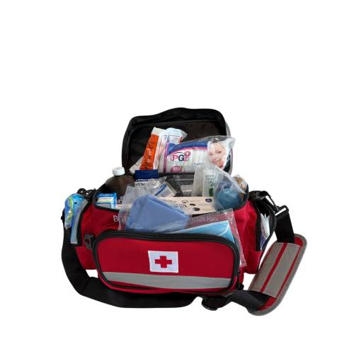 Mochila de Primeros Auxilios Equipada 36 x 28 x 23 cm | Kit de Emergencia Profesional Portátil BOMEJ4PLUS - Imagen 2