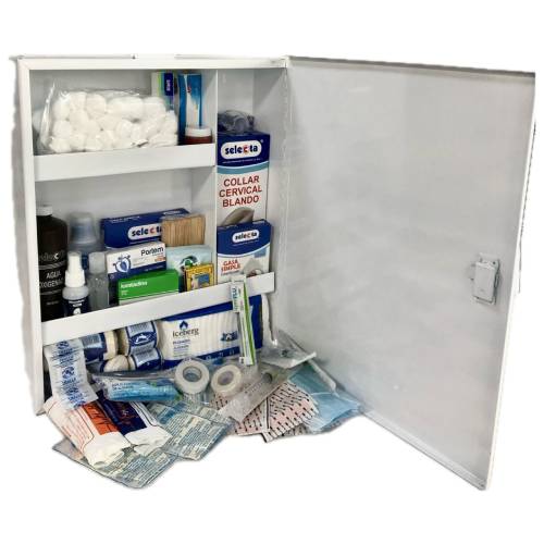 Botiquín Metálico de Pared EQUIPADO XG 40 x 50 x 10 cm Calibre 28 | Seguridad y Organización Profesional BMETIXGB - Image 2