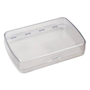 Estuche Plástico Transparente Multiusos  14.29 × 9.21 × 2.86 cm  3030-2.