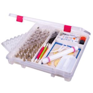 Estuche para Repostería con Charola para 50 Duyas 38.7 x 35.5 x 5.08 cm | Organizador Profesional  6915AB.