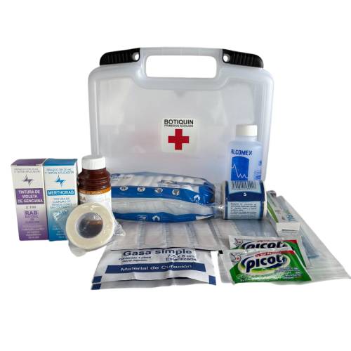 Botiquín Tipo Maletín Equipado 24 x 14 x 6.8 cm | Práctico, Compacto y Listo para Emergencias BO67752