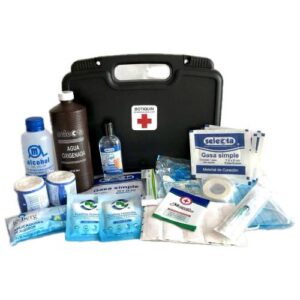Botiquín de Primeros Auxilios Equipado 28 x 18.41 x 8.25 cm – Compacto, Resistente y Listo para Emergencias  BO6777TC