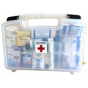 Botiquín de Primeros Auxilios EQUIPADO 34 x 19 x 8 cm | Kit Médico Completo para Hogar y Oficina BO67802