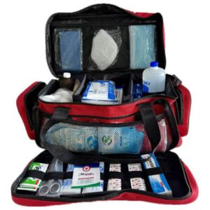 Botiquín Mochila  Primeros Auxilios 56 x 30 x 23 cm.  BOTRAUROJO
