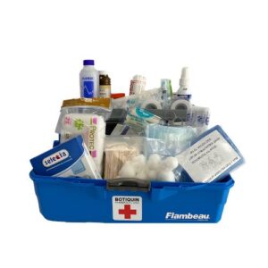 Botiquín Plástico Azul 2 Bandejas 34.3 x 17.5 x 19.5 cm.  BO6382TB