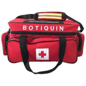 Mochila Botiquín Paramédico Profesional Roja 56x30x23 cm | Alta Capacidad y Resistente para Emergencias MEJ5