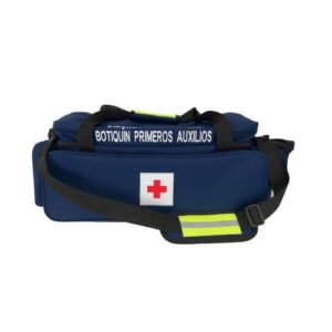Mochila de Lona para Botiquín Azul 56x30x23 cm | Bolsa Médica Profesional Resistente y de Gran Capacidad MEJ6