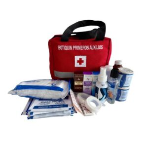 Botiquín Mochila Mini Equipado 20x16x10 cm | Kit de Primeros Auxilios Portátil BOBASIC