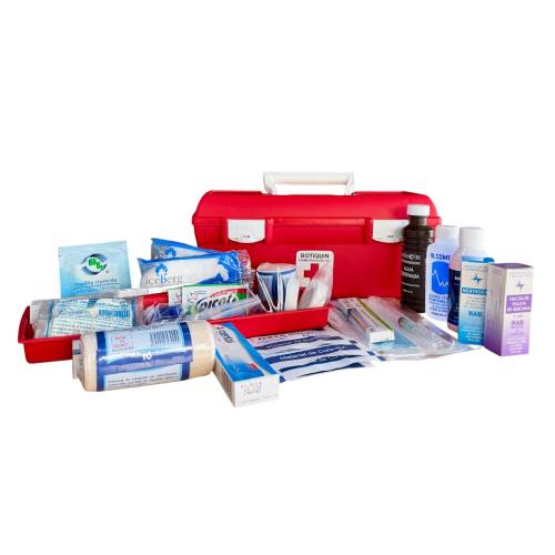 Botiquín Rojo de Plástico 30 x 11 x 13.5 cm – Compacto, Práctico y Equipado para Emergencias BOROJO. - Image 3