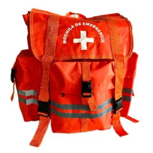 Mochila de Emergencia Tipo Backpack 49×36×20 cm – Botiquín Portátil Resistente con Alta Visibilidad y Múltiples Compartimentos BP EMERGENCIA